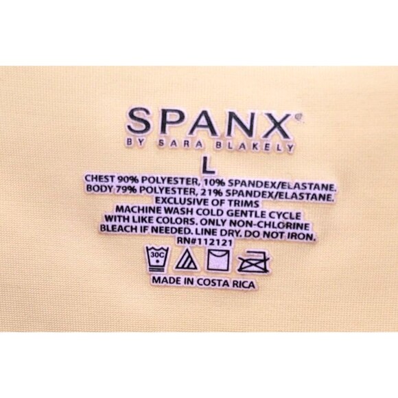 Spanx By Sara Blakely Simplicity Slimming Nude Shapewear Tank Top Size Large - Picture 3 of 4